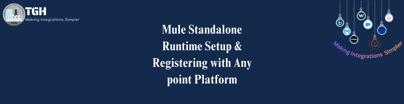 Mule Standalone Runtime Setup & Registering with Any point Platform - TGH