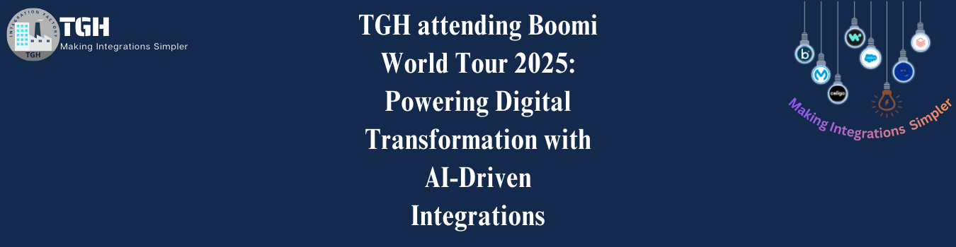 TGH attending Boomi World Tour 2025: Powering Digital Transformation with AI-Driven Integrations
