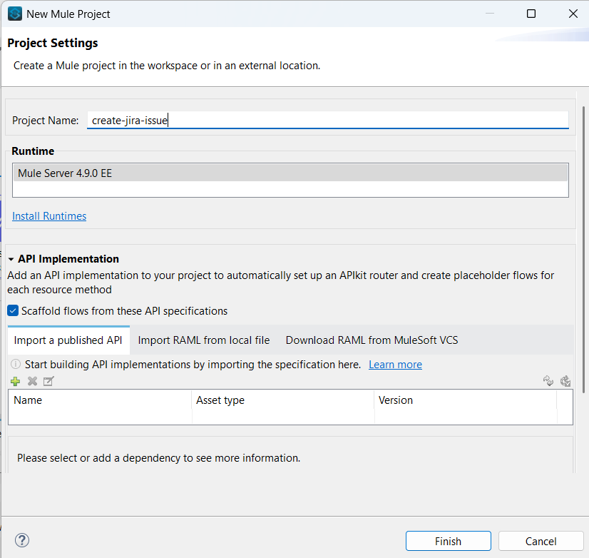 Provide a name for your project