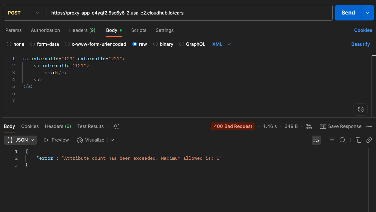 Maximum Attribute Count per Element: