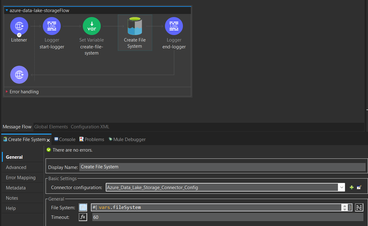 Create ADLS file system