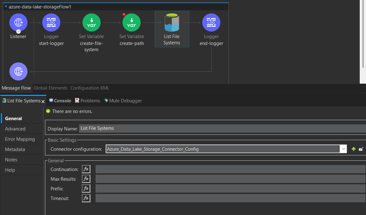 Create ADLS file system