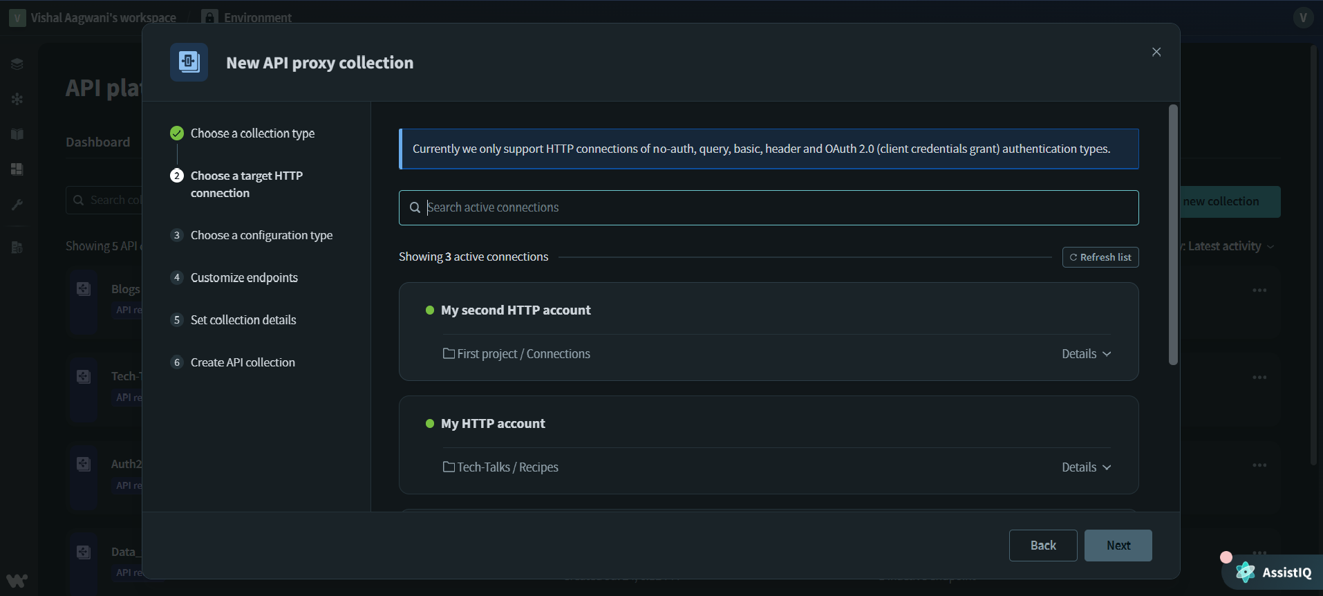 My second HTTP account 