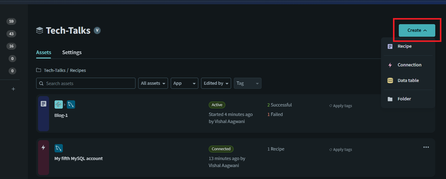 Workato API trigger setup