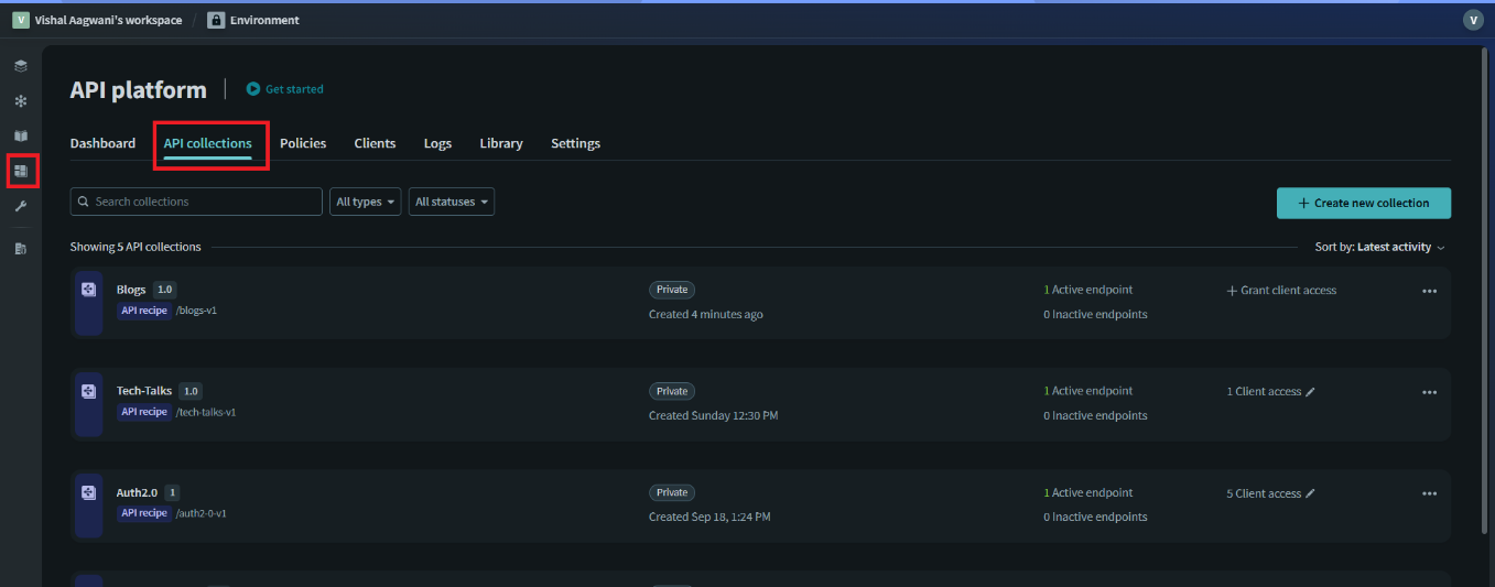 Create an API Collection