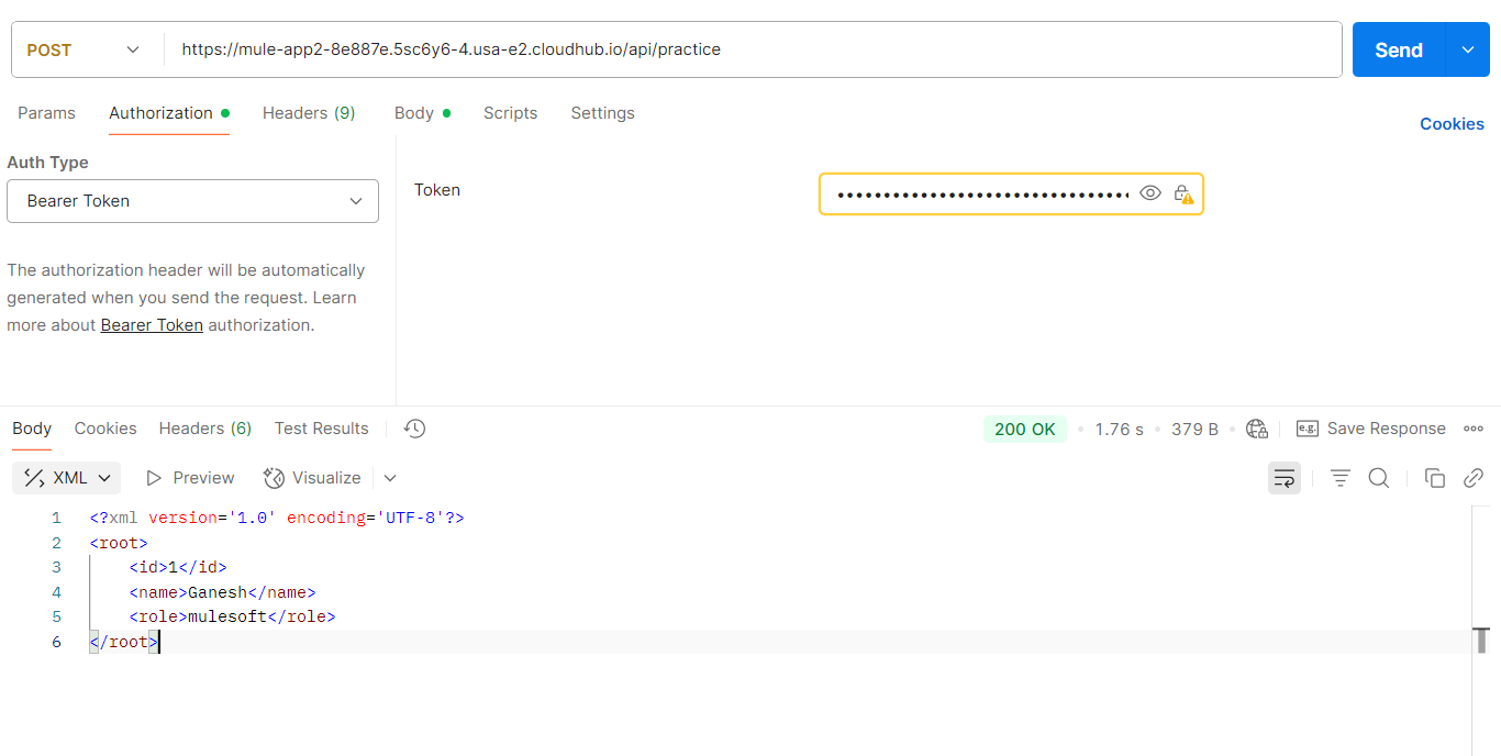 Use access token to call API