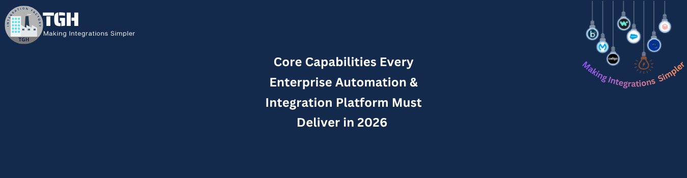 Core Capabilities Every Enterprise Automation & Integration Platform Must Deliver in 2026
