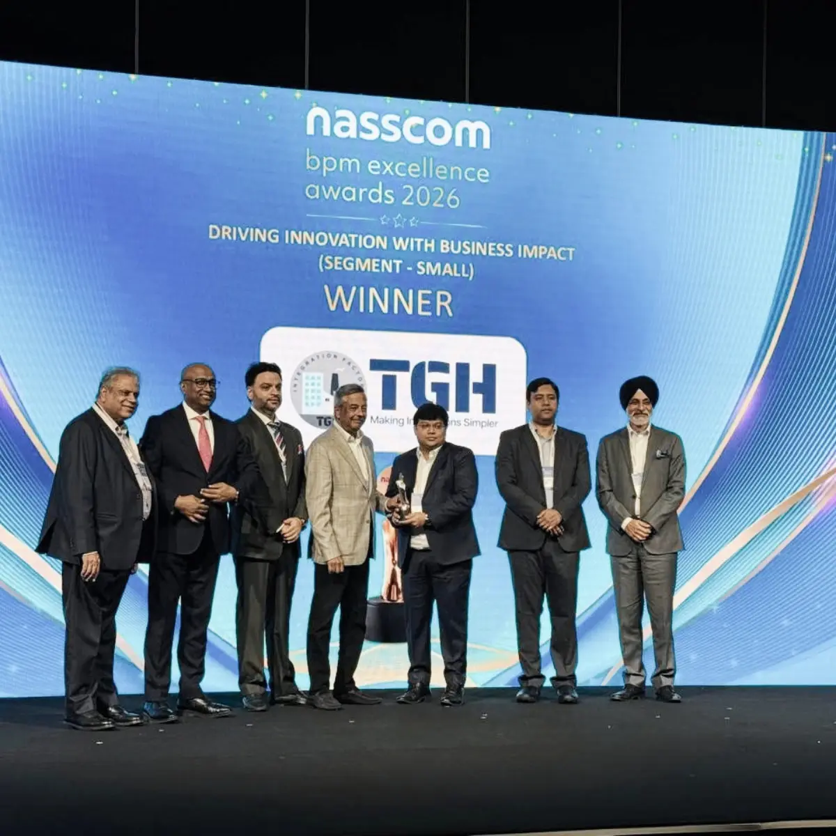 nasscom BPM Excellence Awards 2026 Innovation Winner - TGH Software Solutions