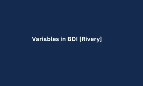 Variables in BDI [Rivery]